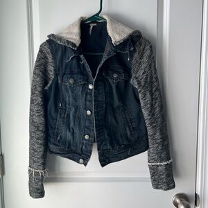 Free People Denim and Gray Jean Jacket. XS